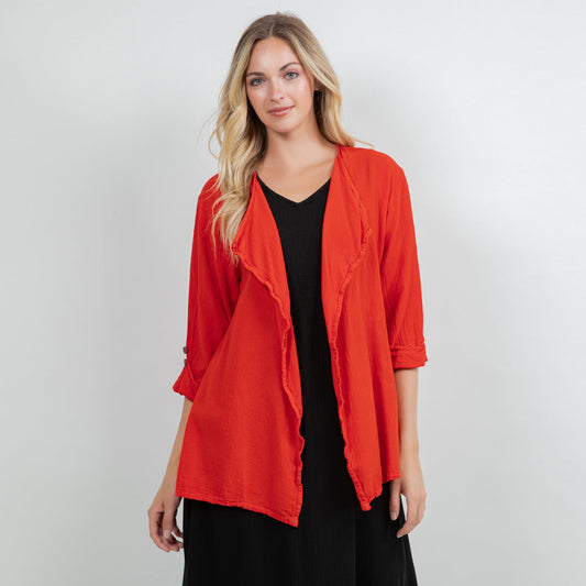 Jeanne Bolero Resort Wear Jacket 100% Cotton Gauze - Rollexi