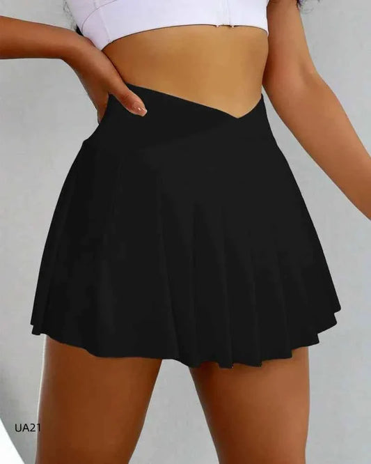 Women's 2-in-1 Flowy Athletic Skort Shorts - Rollexi