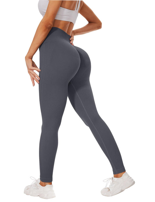 High-waisted seamless cropped leggings - Rollexi