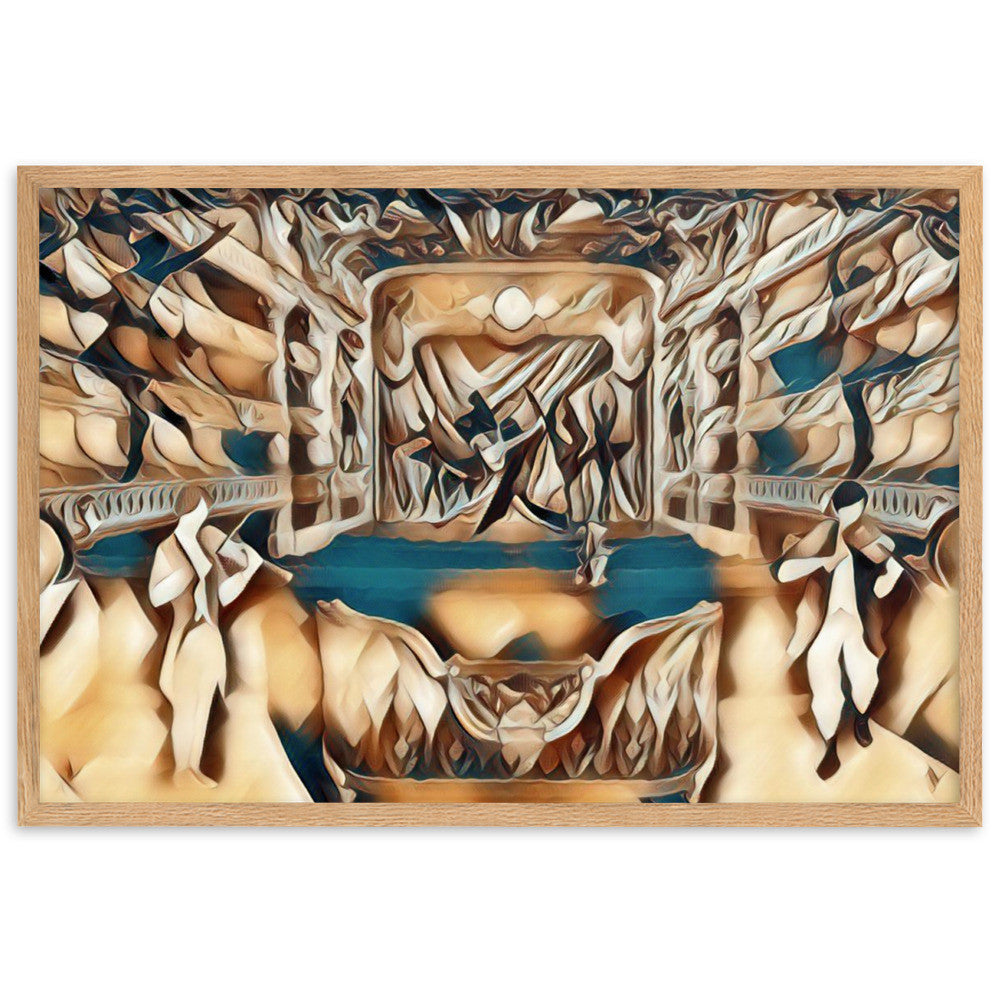 WHEN YOUR SENSES DANCE WITH MY MOMENTS JL.AK Velvet Edition Framed Poster