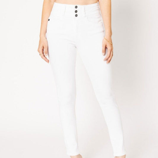 High Rise Waistband Detail Super Skinny