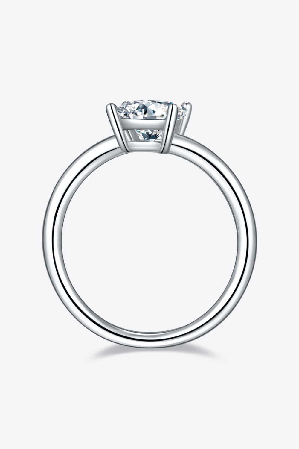 1 Carat Moissanite 925 Sterling Silver Solitaire Ring - Rollexi