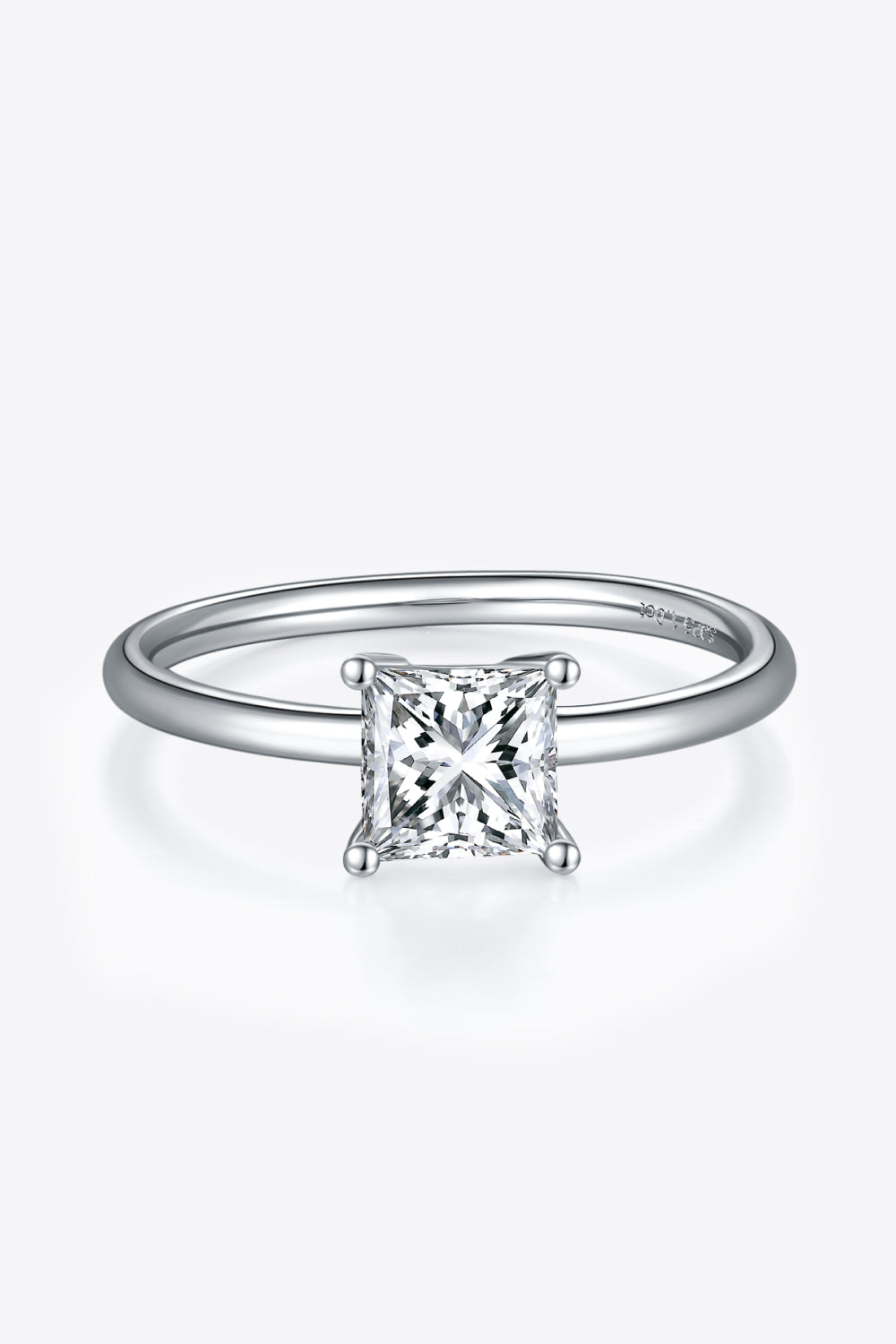 1 Carat Moissanite 925 Sterling Silver Solitaire Ring - Rollexi