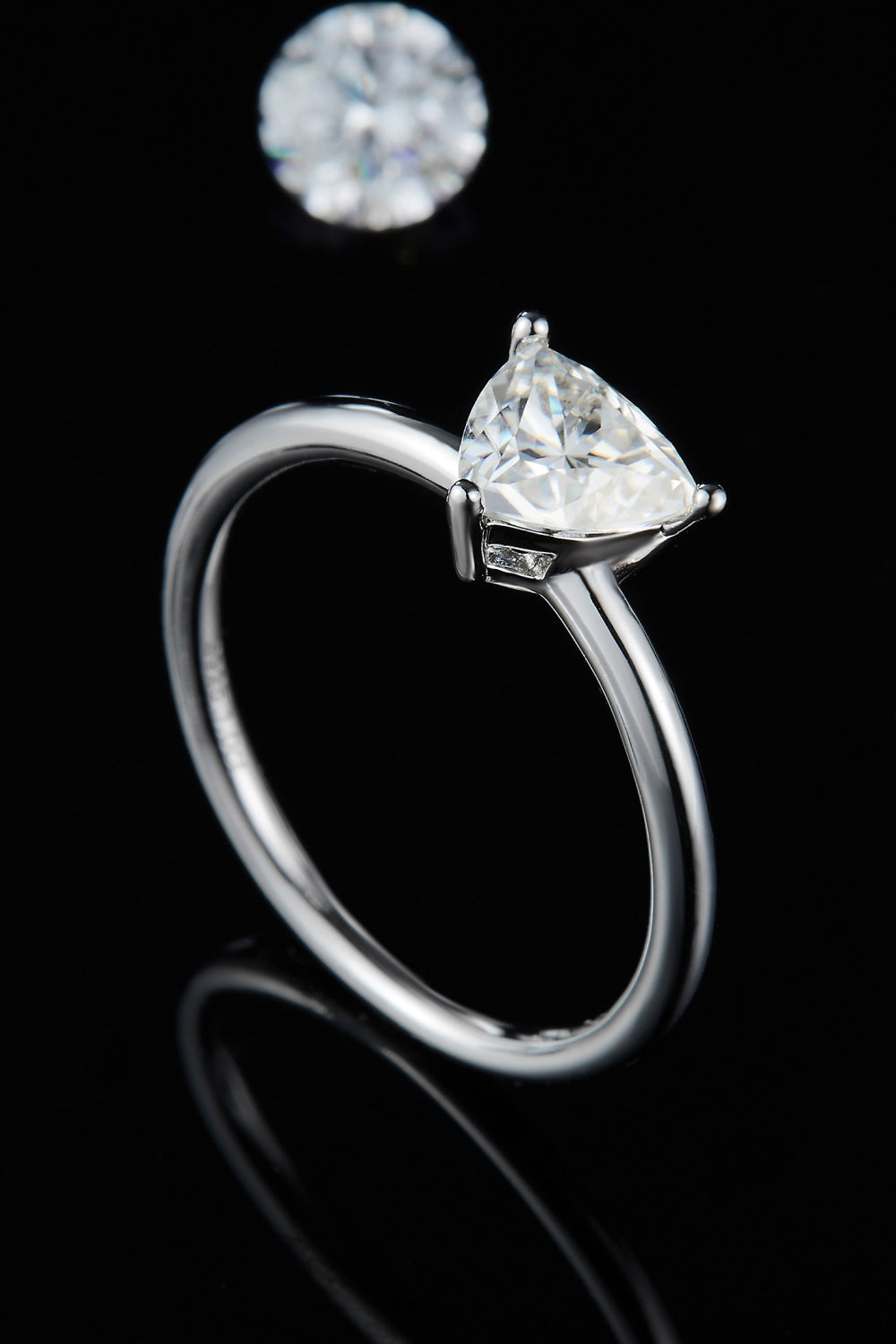 1 Carat Moissanite 925 Sterling Silver Solitaire Ring - Rollexi