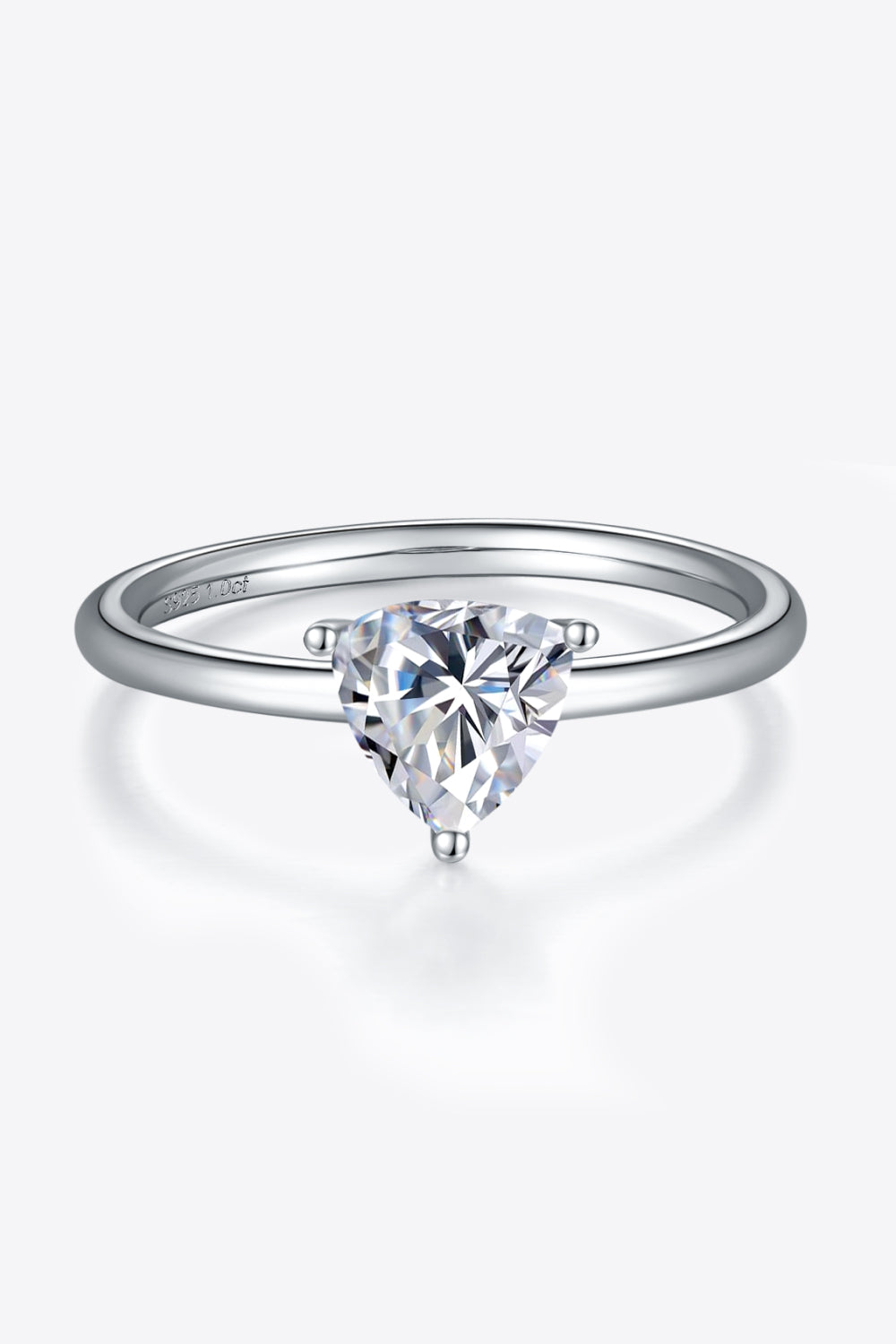 1 Carat Moissanite 925 Sterling Silver Solitaire Ring - Rollexi